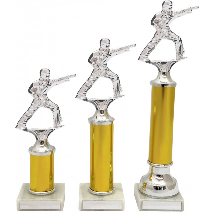 PUNCH STANCE METAL TROPHY  - AVAILABLE IN 3 SIZES